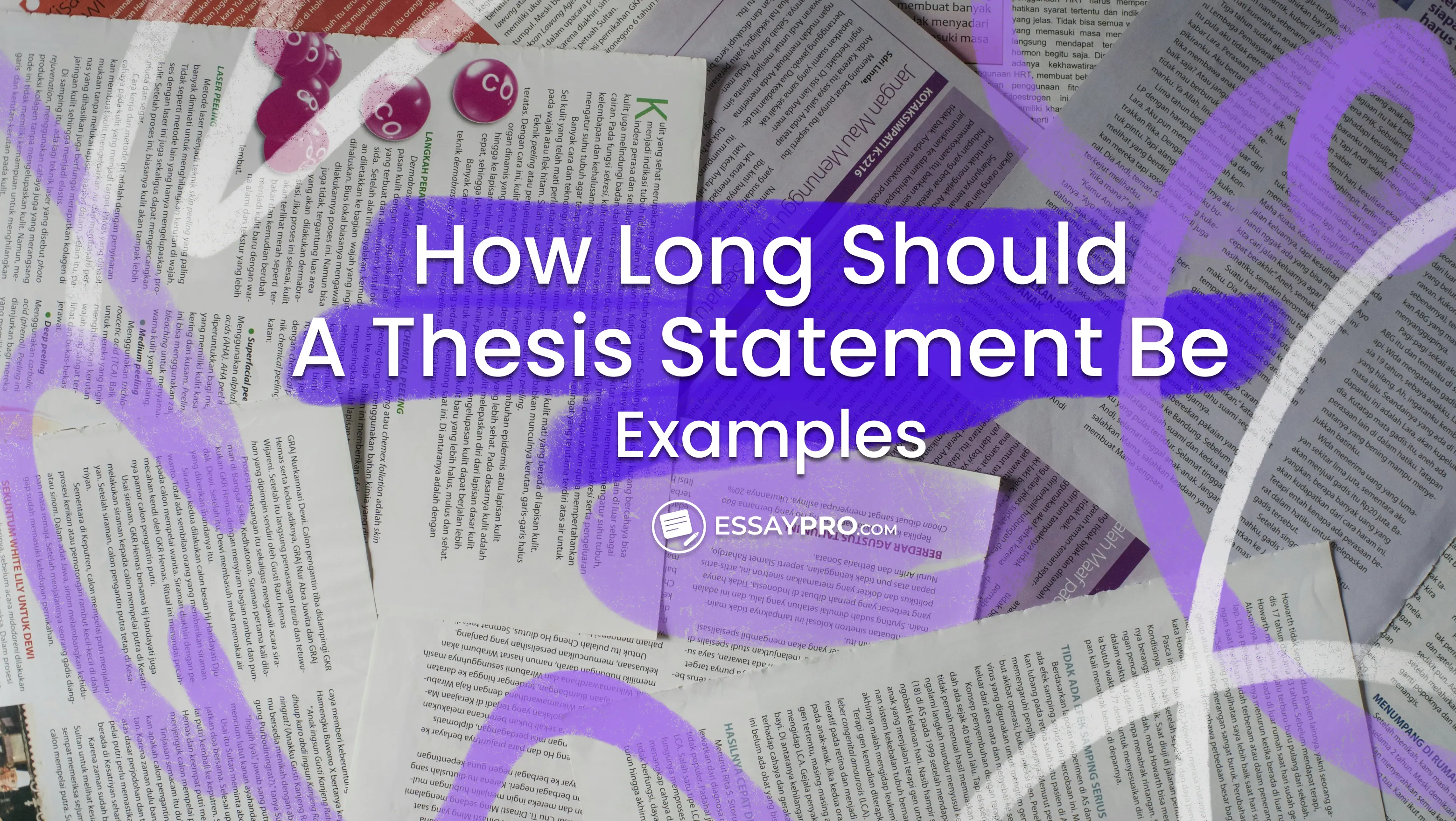how long should a thesis statement be examples